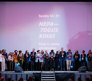 Filmų festivalio &bdquo;Nepatogus kinas&ldquo; atidarymo akimirka