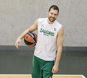 Kauno &bdquo;Žalgirio&ldquo;  treniruotė su naujuoju treneriu Jure Zdovc