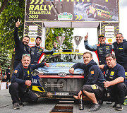&bdquo;Rally Žemaitija&ldquo; fini&scaron;o podiumas