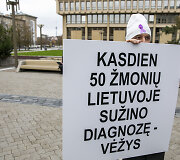 Mitingas &bdquo;Vėžys &ndash; ne sloga&ldquo;