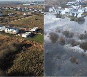 Kvartalas Kaimynų g. iki ir po potvynio