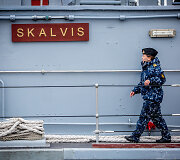 Karinių jūrų pajėgų laivo &bdquo;Skalvis&ldquo; karininkė Agnija Aleknaitė 