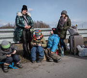 Į Europą besitraukiantys ukrainiečiai