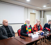 Lietuvos piliečių delegacijos, grįžusios i&scaron; Baltarusijos, spaudos konferencija