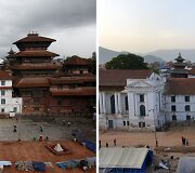 Nepalas prie&scaron; ir po žemės drebėjimą