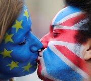 Akcija prie&scaron; Brexit Berlyne