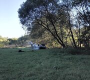 Salotės gatvėje sudegintas automobilis