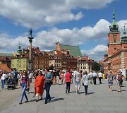 Var&scaron;uvos pilies ir senamiesčio panorama