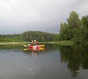&bdquo;Baidarė upėje&ldquo; plaukimas Auk&scaron;taitijos ežerynu