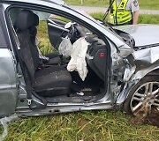 Gaidelių kaime nuo kelio nuvažiavo &bdquo;Opel Vectra&ldquo; su penkiais žmonėmis.