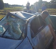 Vairuotojas galėjo užmigti