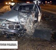 Pirmadienį Marijampolėje ant Kumelionių tilto susidūrė BMW ir &bdquo;Audi&ldquo;