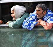 Migrantai traukiniuose