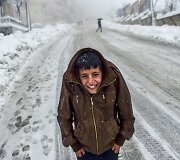 Gausiai prisnigusios Turkijos miesto Sirnako gatvės