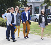 Rugsėjo 1-ąją į sostinę suplūdo moksleiviai ir studentai