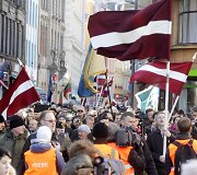 Eitynės Rygoje, skirtos pagerbti Antrojo pasaulinio karo Latvijos karius