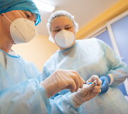 Vilniaus miesto klinikinės ligoninės medikų vakcinacija nuo COVID-19