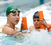 Plaukimo treniruotė &bdquo;Girstučio&ldquo; baseine