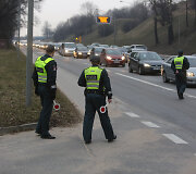 Vilniaus kelių policijos reidas Ukmergės gatvėje