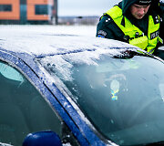 Vilniaus kelių policijos reidas sekmadienio ryte