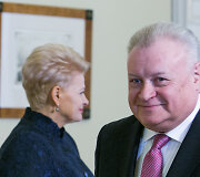 Dalia Grybauskaite ir Aleksandras Udalcovas