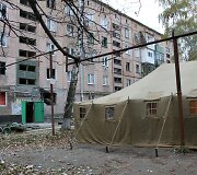 Separatistų kontroliuojamas Makijivkos miestas