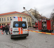 Vilniaus senamiestyje, Pilies gatvėje, kilo gaisras restorano pastate
