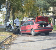 Palangoje Sodų gatvėje sudegė automobilis