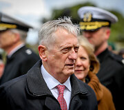 JAV Gynybos sekretoriaus J. Mattis vizitas  poligone Pabradėje