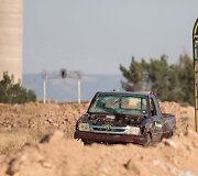 Kurdų apsaugos būriai atkovotoje teritorijoje Sirijos pietuose