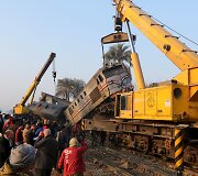 Egipte nuo bėgių nulėkus traukiniui sužeista 70 žmonių
