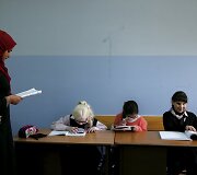 Aklųjų ir silpnaregių mokykloje Palestinoje vaikai mokomi pasitelkiant muziką