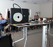 Naujovi&scaron;kai mokytis jaunimą skatina mobilioji technologijų laboratorija