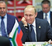 Vladimiras Putinas per BRICS &scaron;alių vir&scaron;ūnių susitikimą Ufos mieste Rusijoje