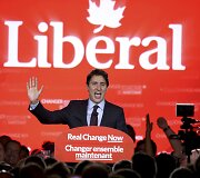 Spalio 20 diena. Kanados parlamento rinkimuose laimėjo Justino Trudeau vedama partija