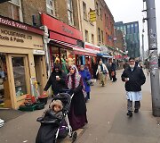 Musulmonų gausiai apgyvendintas Londono Vaitčapelio rajonas