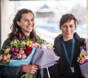 Donata Vi&scaron;tartaitė-Karalienė ir Milda Valčiukaitė