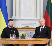Prezidentūroje įvyko oficiali Ukrainos vadovo Volodymyro Zelenskio pasitikimo ceremonija