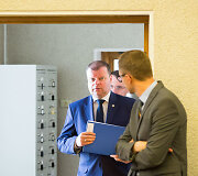 Saulius Skvernelis  pasira&scaron;ė Vyriausybės ir Lietuvos savivaldybių asociacijos susitarimą dėl dvi&scaron;alio bendradarbiavimo