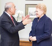 Angelas Gurria ir Dalia Grybauskaitė
