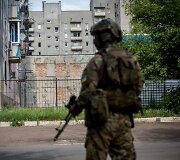 Ukrainos fronte esančio miestelio kasdienybė