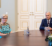 Gitanas Nausėda susitiko su Ingrida &Scaron;imonyte
