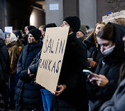 Trečiadienio protestas &bdquo;&Scaron;alin rankas nuo laisvo žodžio!&ldquo;
