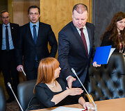 Jurgita Petrauskienė ir Saulius Skvernelis