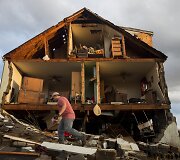 Galingos audros JAV pietuose padariniai