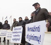 &bdquo;Vilniaus vie&scaron;ojo transporto&ldquo; darbuotojų mitingas.