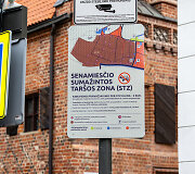 Sumažintos tar&scaron;os zona Kauno senamiestyje