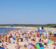 An&scaron;laginis savaitgalis Palangoje &ndash; sulaukta gausybės poilsiautojų.