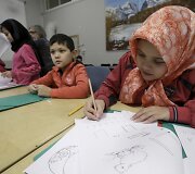 &Scaron;vedijos slidinėjimo poilsiavietė priėmė pabėgėlius i&scaron; Sirijos