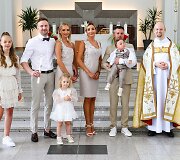 Gerdos ir Andriaus Žemaičių sūnaus Nikolo krik&scaron;tynų akimirkos